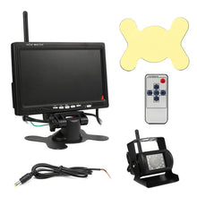 Load image into Gallery viewer, 7 Inch Monitor & Wireless Rear View Back up Camera Night Vision System