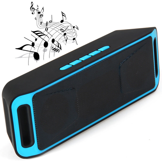 K812 Portable Bluetooth V2.1 Stereo Speaker with Built-in FM Radio,Microphone, TF Card AUX Slot