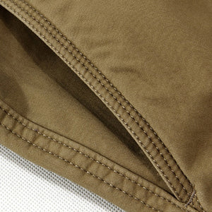 Loose Fit Cargo, Multi-pocket, Fleece Insulated Casual/Work Pants