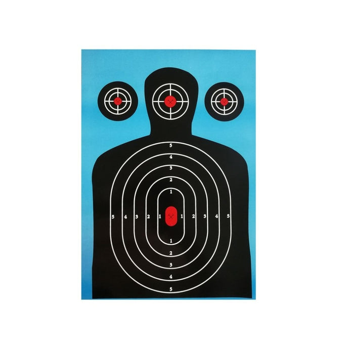 10pack Shooting Targets 12x18 Inch Silhouette Splatter Reactive Paper Targets