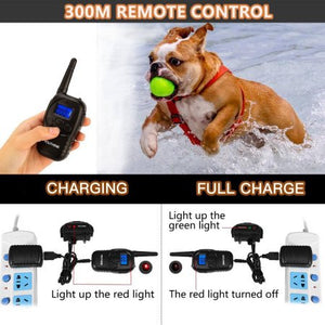 Dog Training Collar, 900ft 100% Waterproof Rechargeable Dog Shock Collar with Beep Vibration