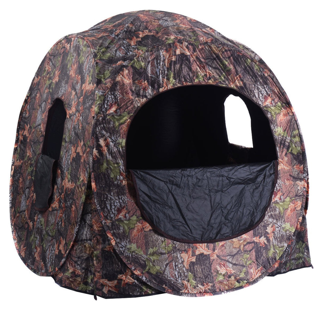 Portable Pop up Ground Camo Hunting Blind Enclosure