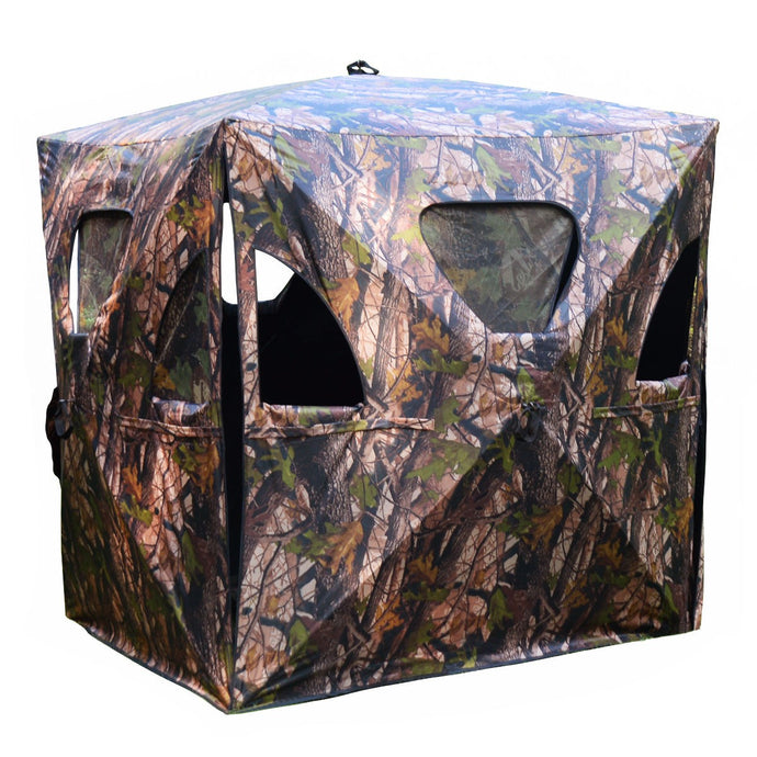 Ground Hunting Blind Portable Pop up Camo Hunter Mesh