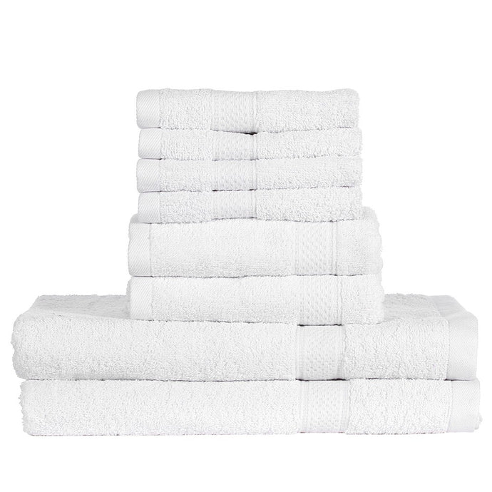 Htovila 8-Piece Cotton Bath Towel Set Free Shipping